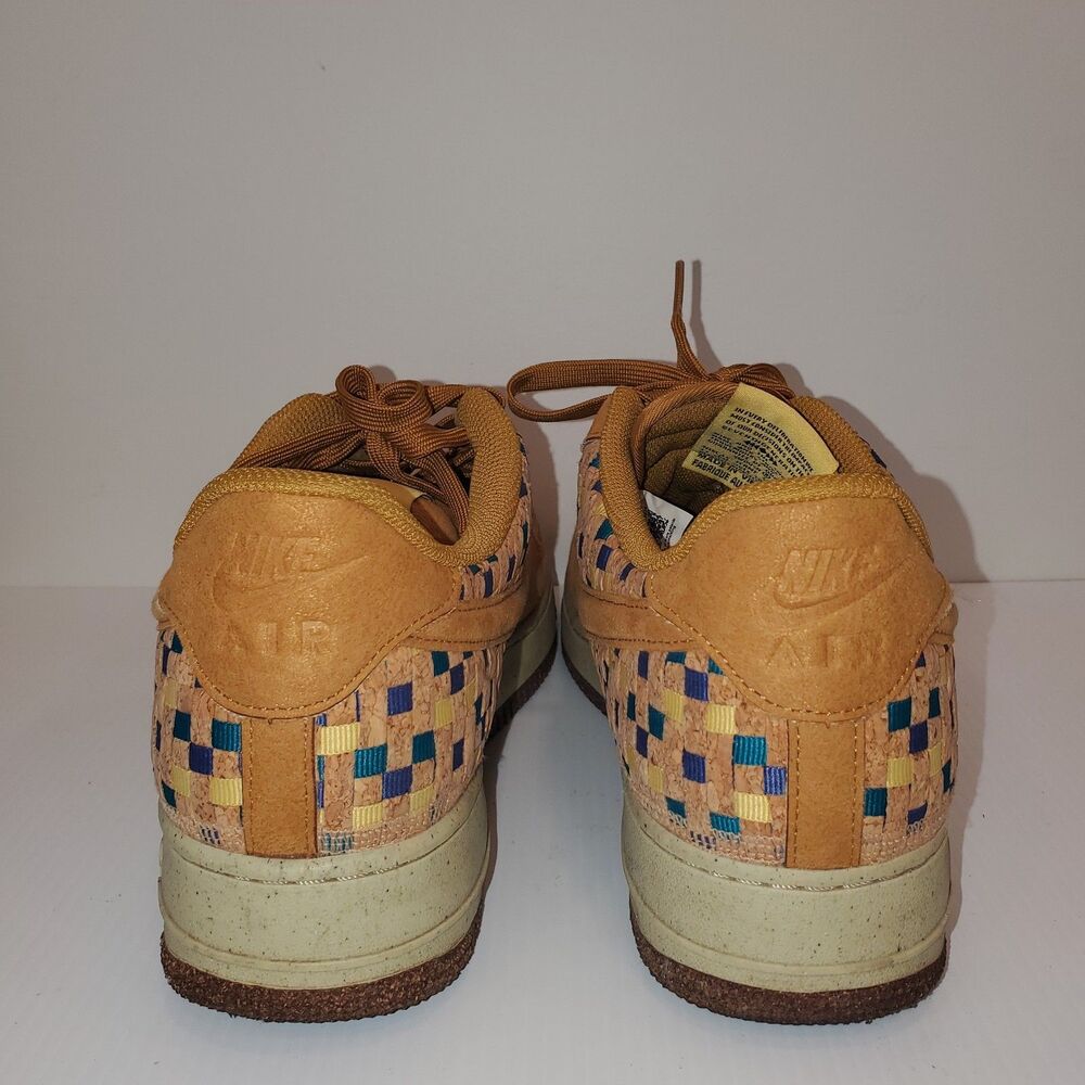 Nike Air Force 1 N7  Woven Tan Multicolor Suede Low Top  Mens 12 - Picture 4 of 8